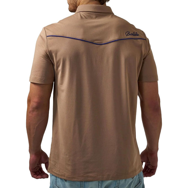 Men's Burlebo Snap Pearl Performance Polo