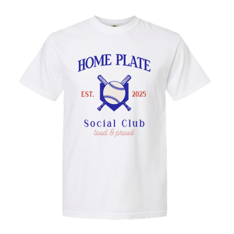 Women's QuarterFour Home Plate Social Club Graphic Tee