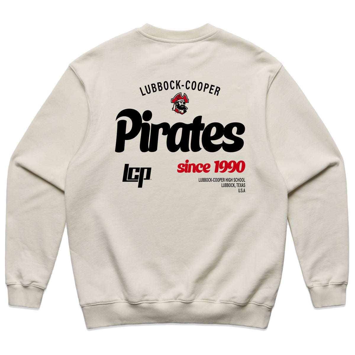 Adult QuarterFour Lubbock-Cooper Pirates Heavyweight Crew