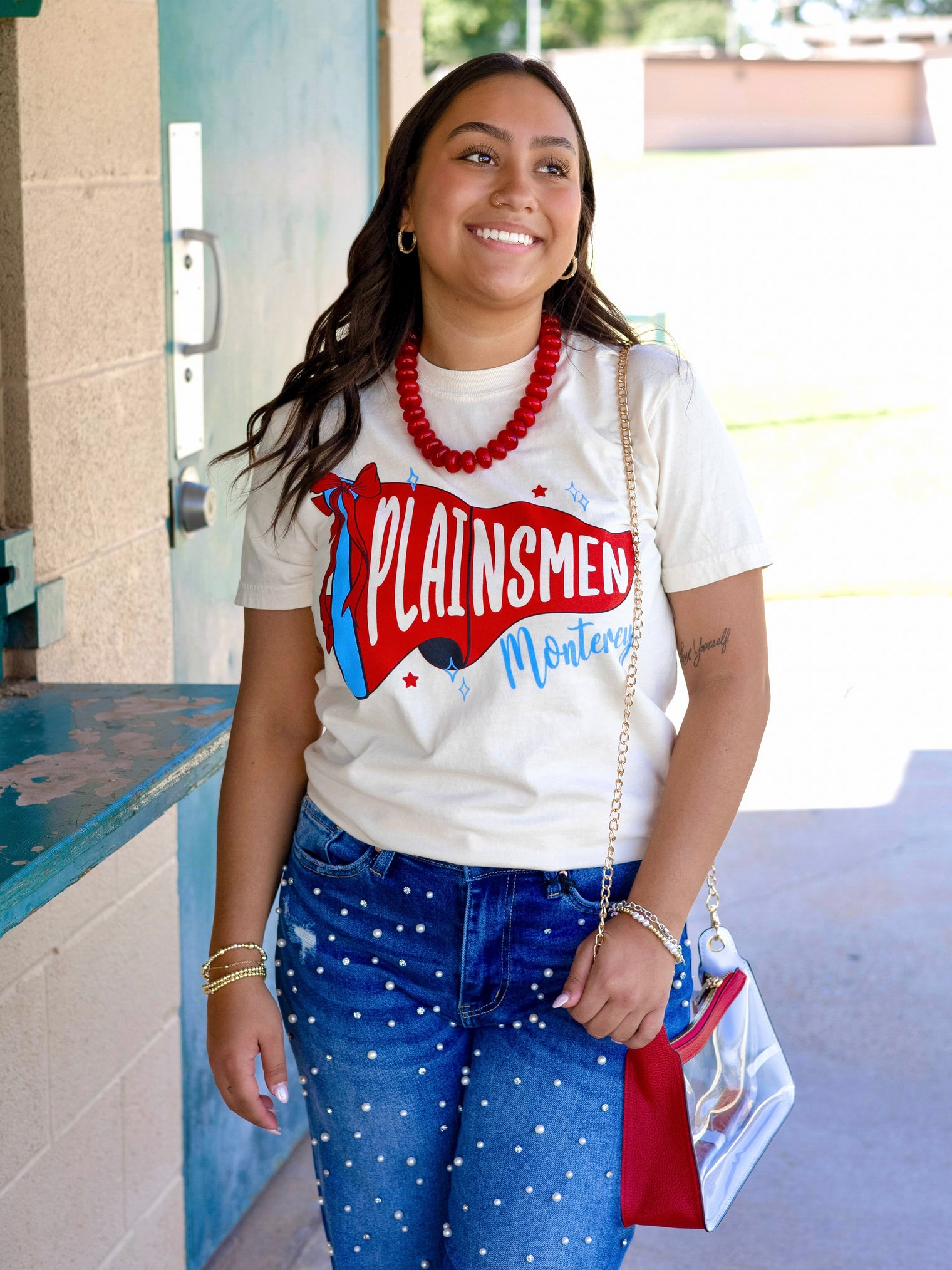 Women's QuarterFour Monterey Plainsmen Pennant Tee