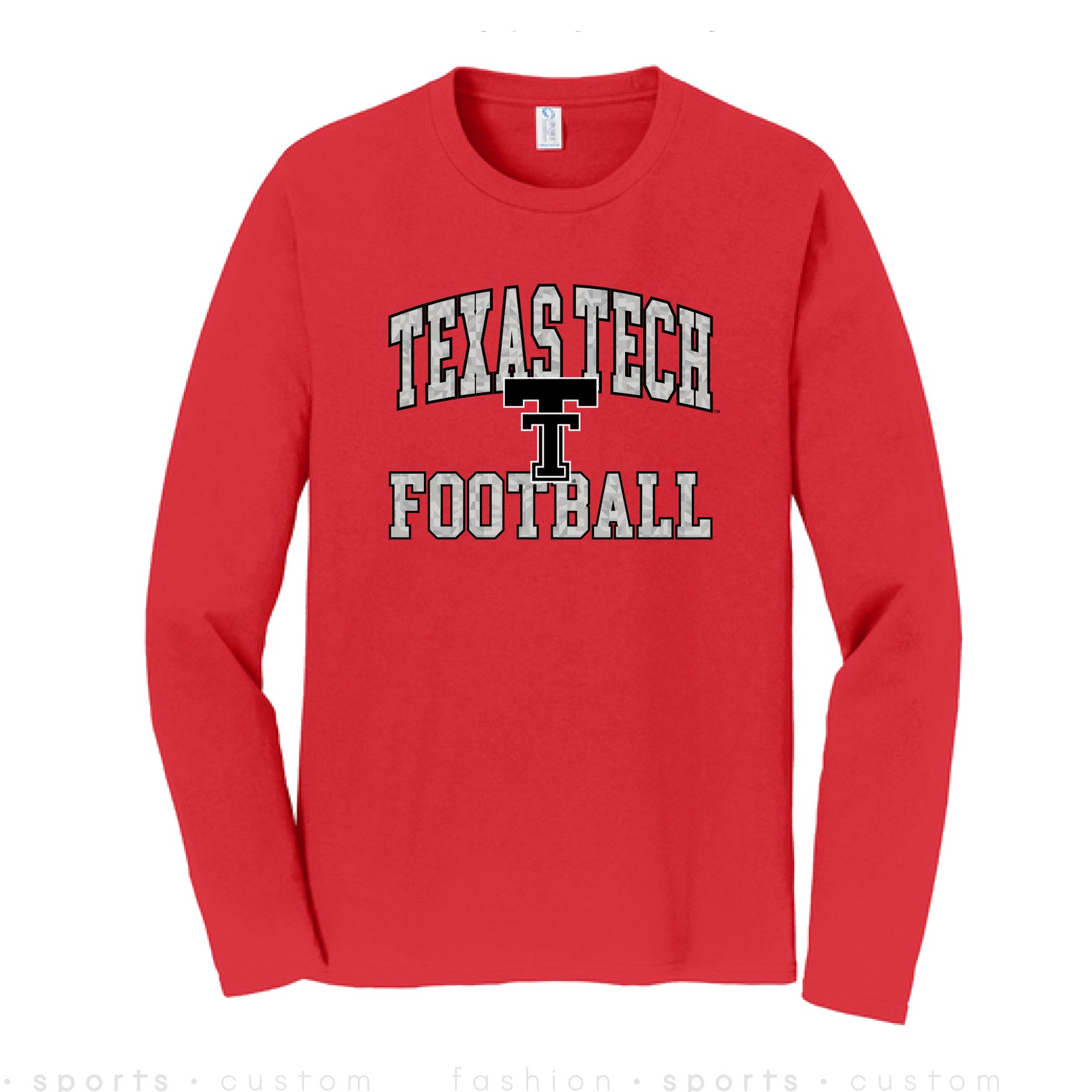 Adult QuarterFour Texas Tech Football Iced Out L/S Tee