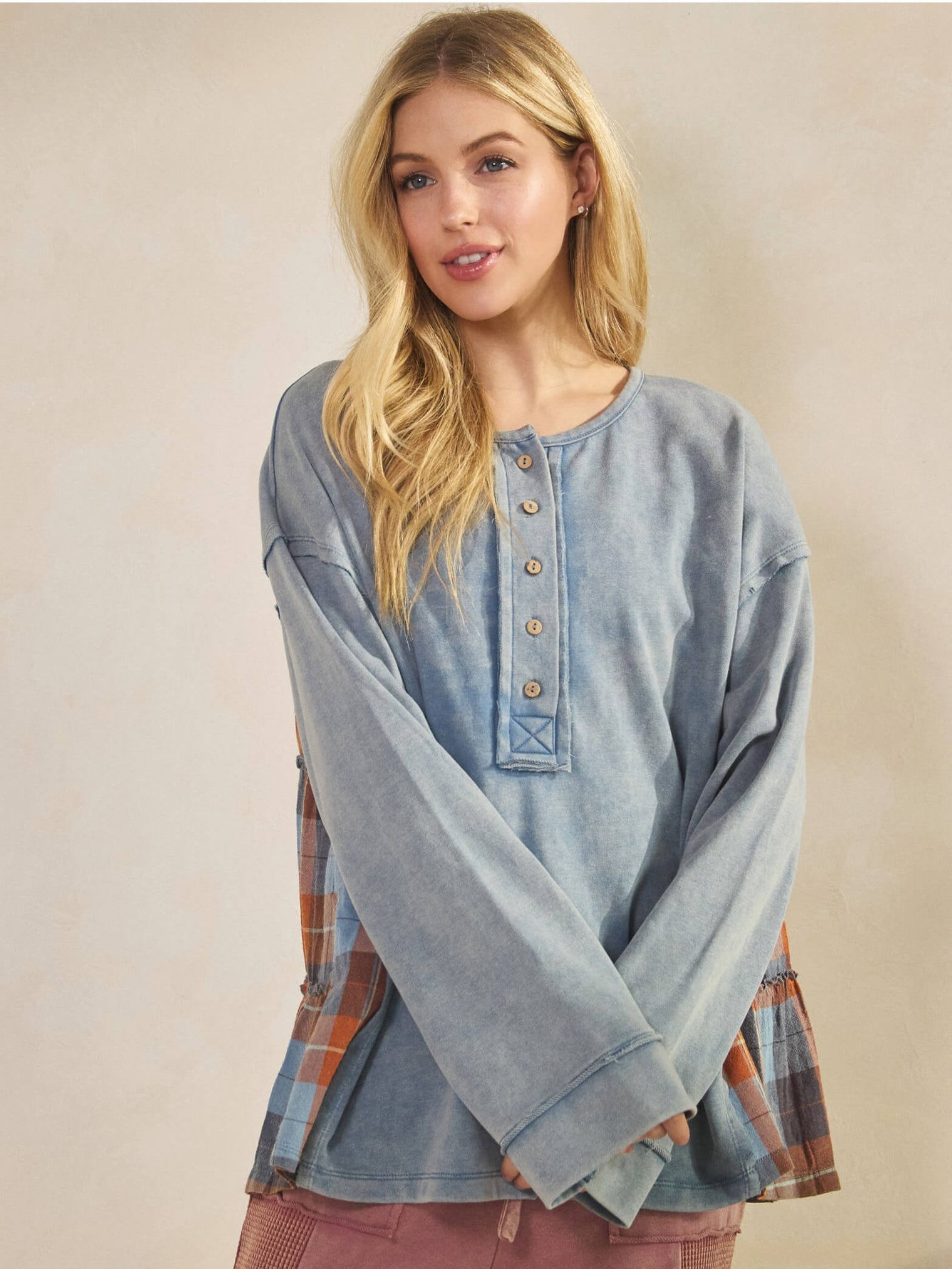 Women's Rustic Plaid Top