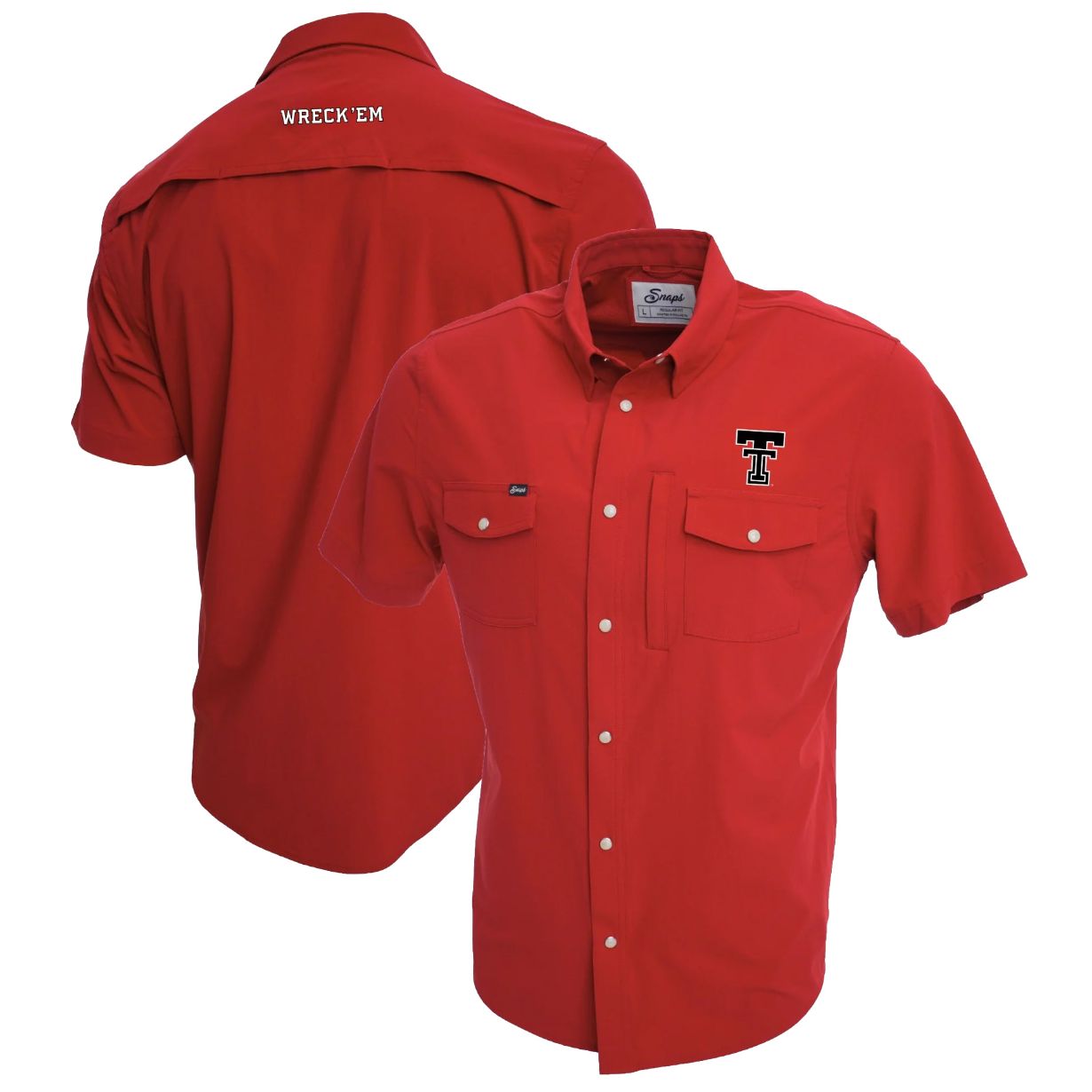 Men's Snaps Texas Tech Tailgater S/S Shirt