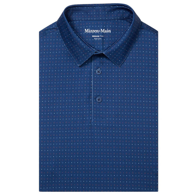 Men's Mizzen + Main Versa Dot Stripe S/S Polo