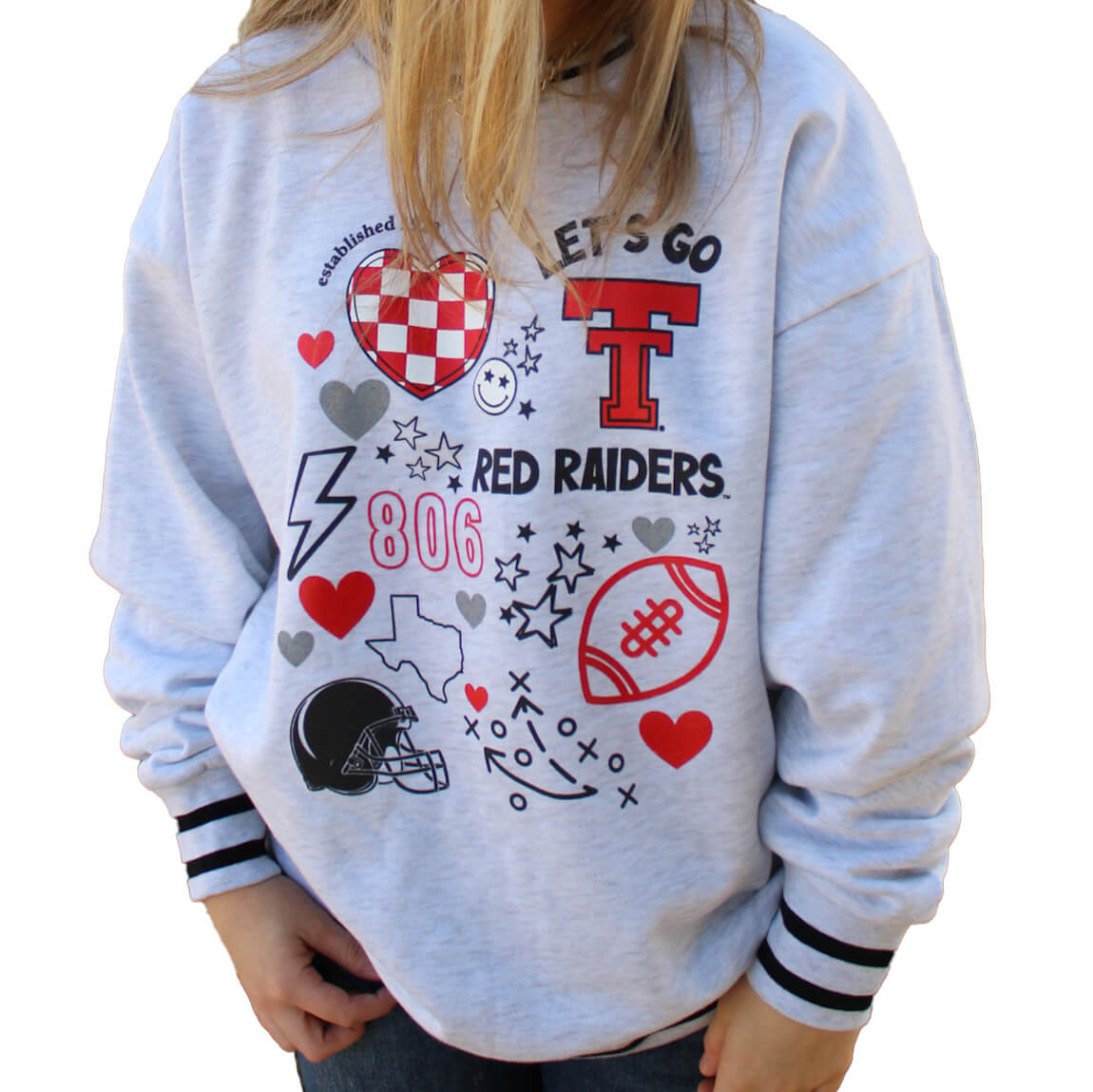 Women's Gameday Couture Texas Tech Football L/S Crew