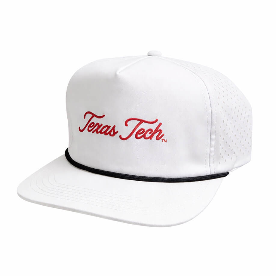 Adult QuarterFour Texas Tech Script Rope Cap