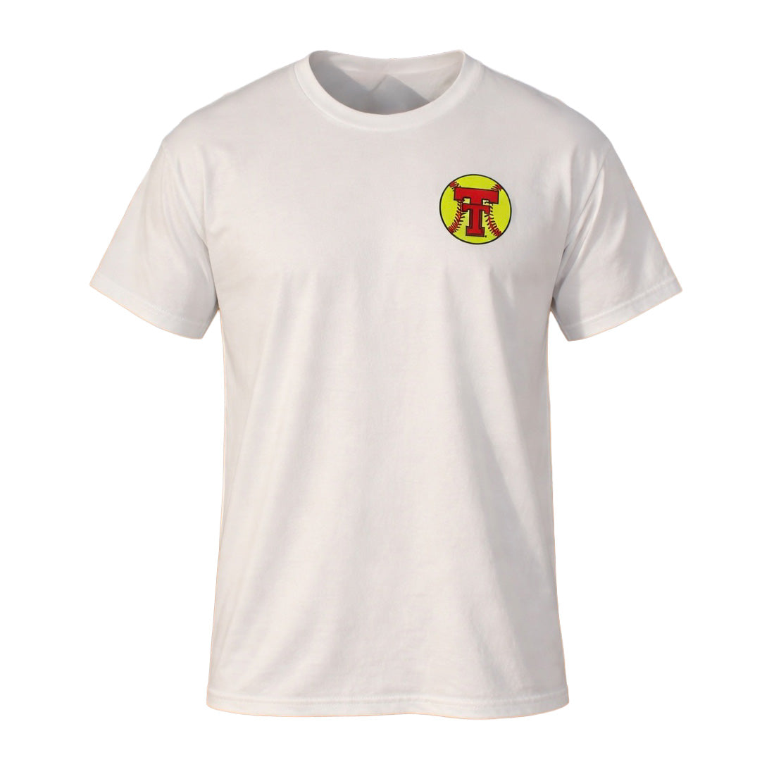 Adult QuarterFour Texas Tech Vintage Softball S/S Tee