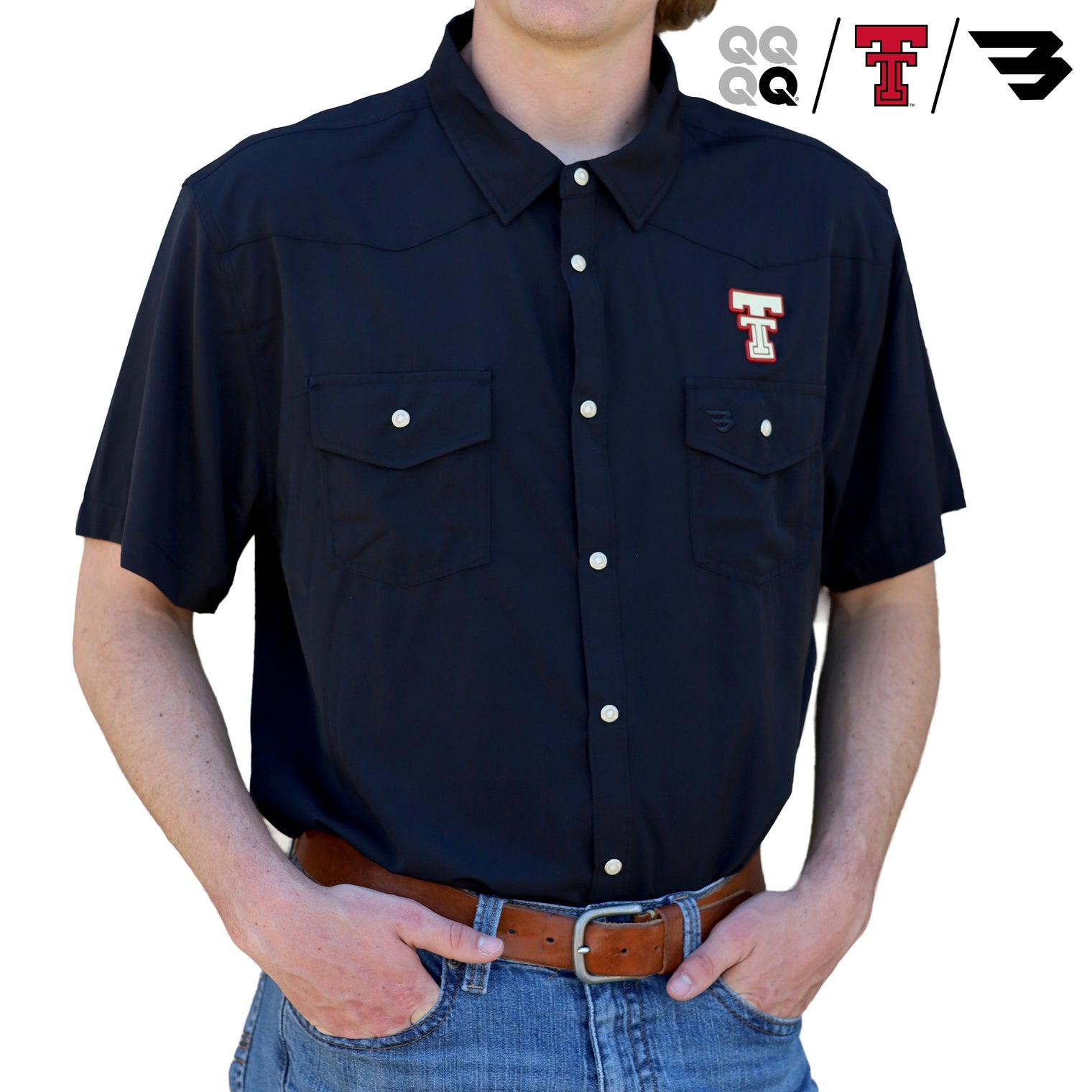 Men's QuarterFour x Texas Tech x Burlebo Vintage Western Shirt
