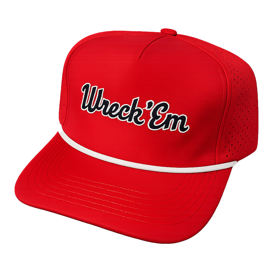 Adult QuarterFour Texas Tech Wreck 'Em Agua Cap