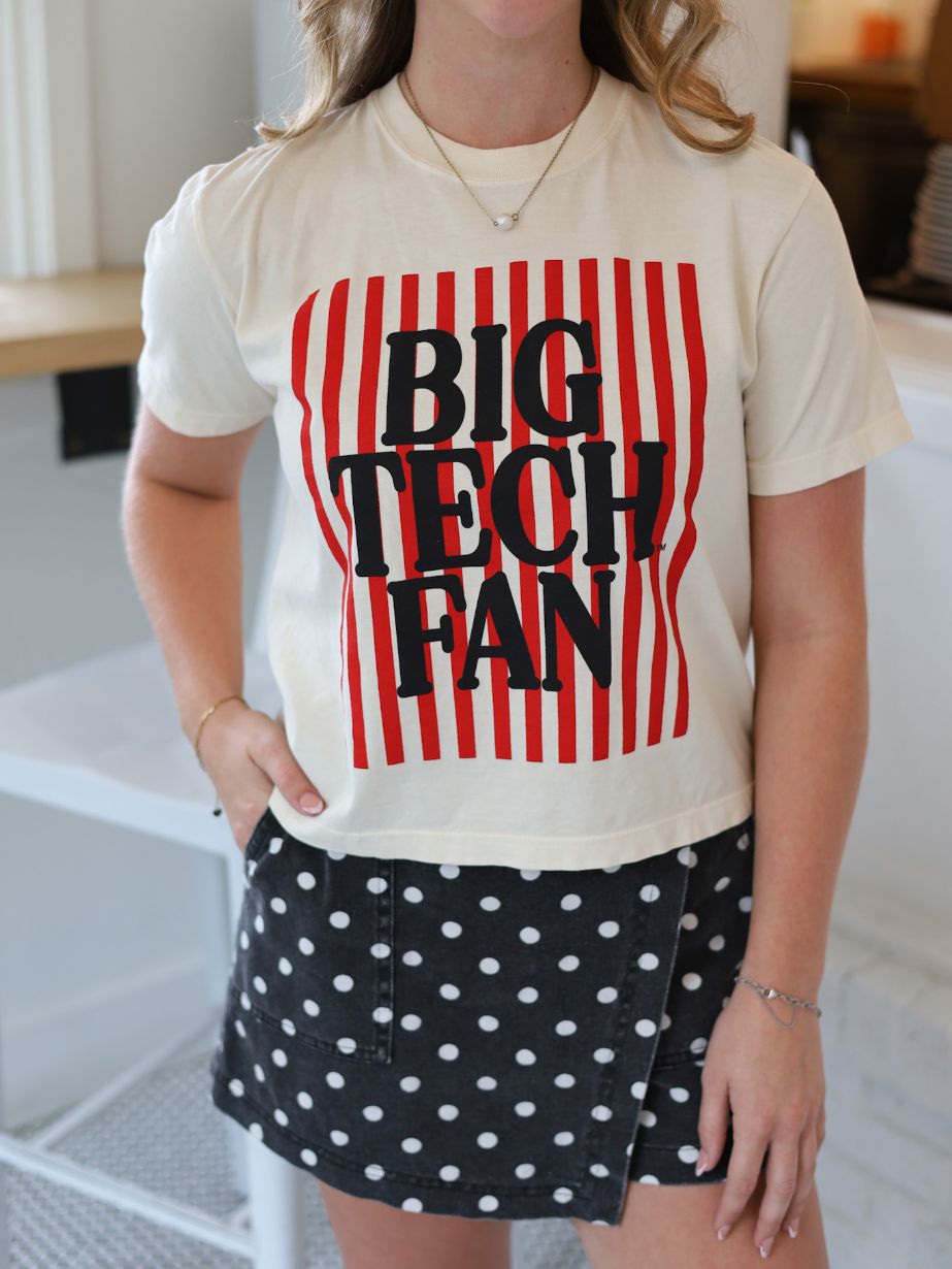 Women's QuarterFour Texas Tech Big Tech Fan Boxy Tee