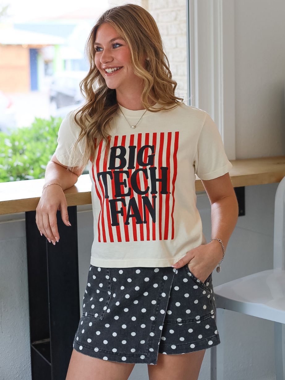 Women's QuarterFour Texas Tech Big Tech Fan Boxy Tee