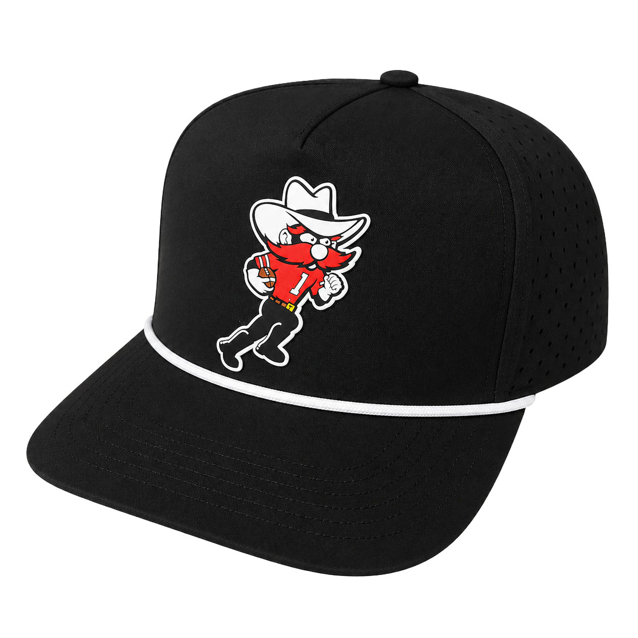 Adult QuarterFour Texas Tech Raider Red Football Patch Cap