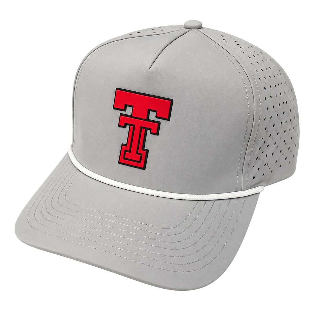 Adult QuarterFour Texas Tech Double T Patch Rope Cap