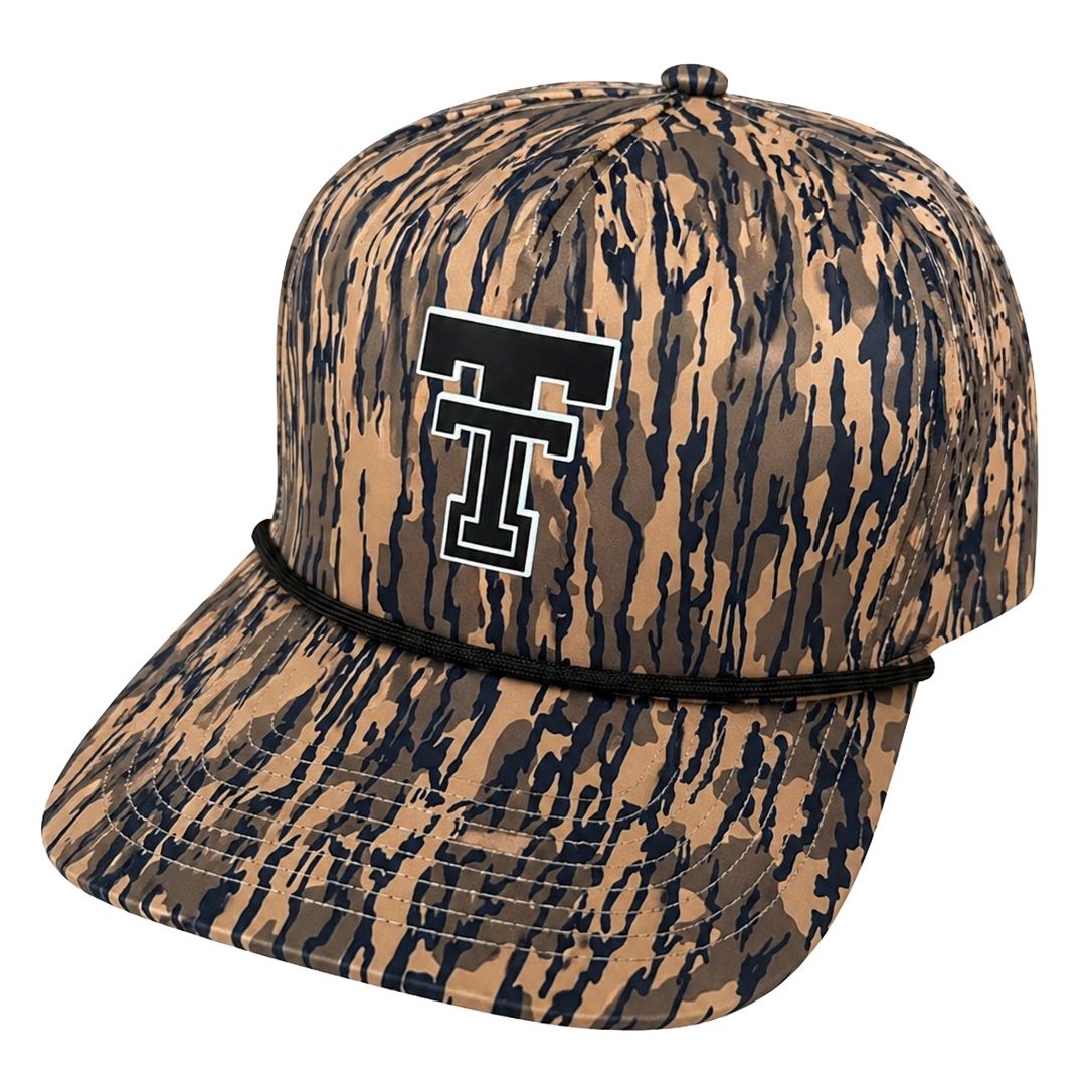 Adult QuarterFour Texas Tech Double T Patch Rope Cap