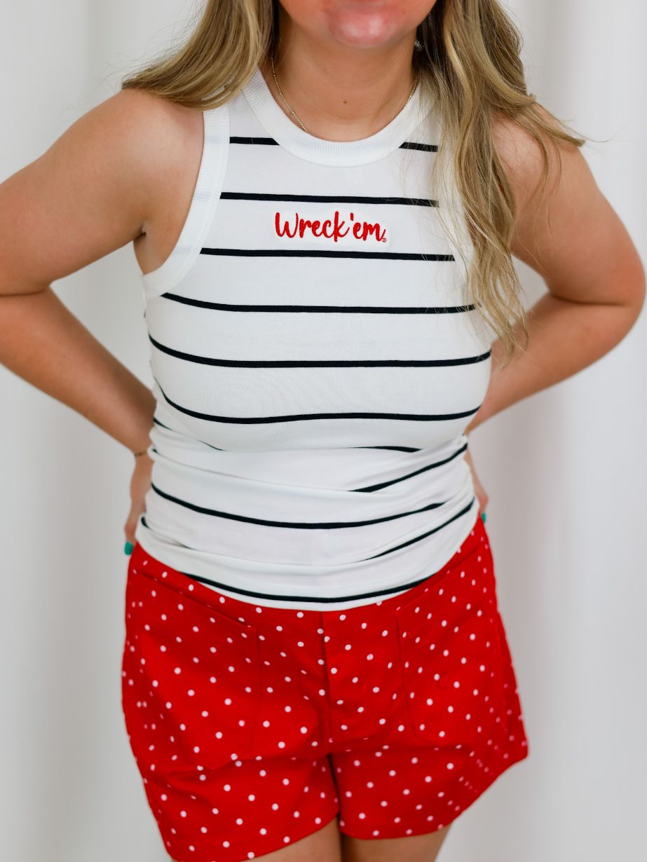 Women's Texas Tech Striped Tank