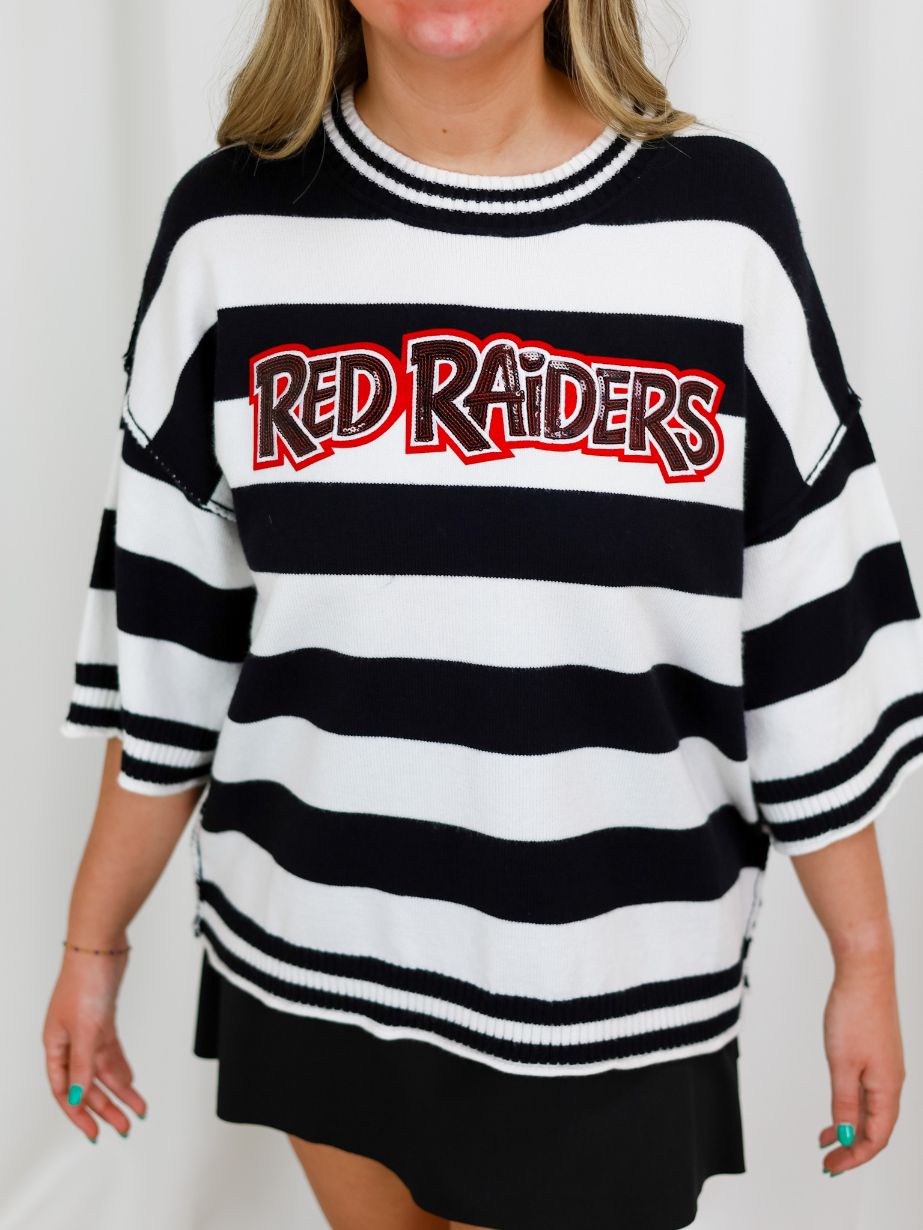 Women's Texas Tech Game Day Stripe Top