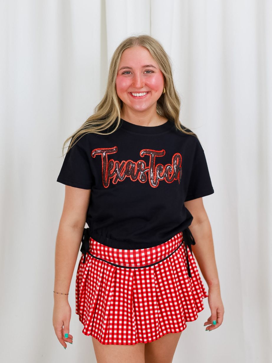 Women's Texas Tech Crew Tie Top