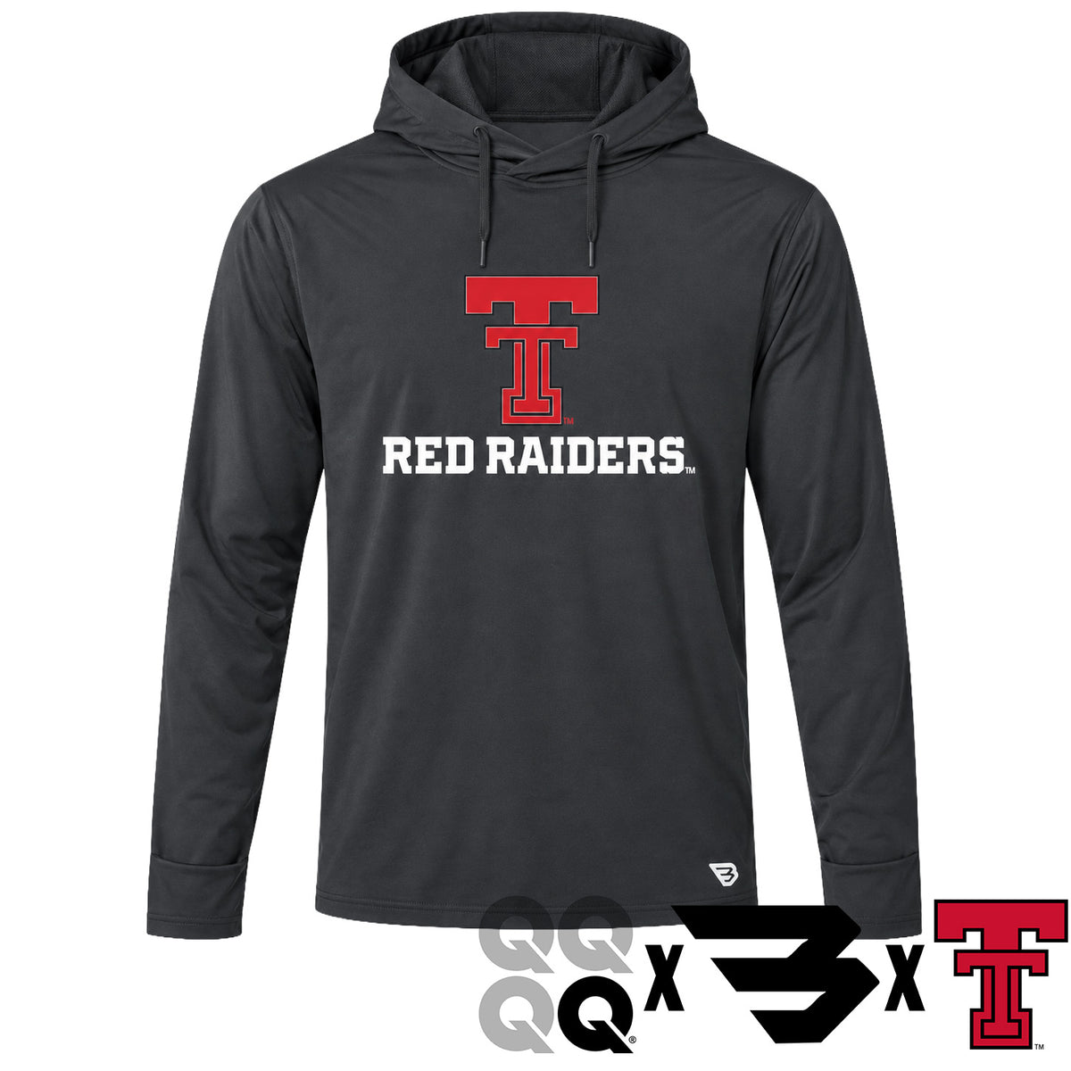 Men's QuarterFour x Burlebo x Texas Tech Performance Hoodie