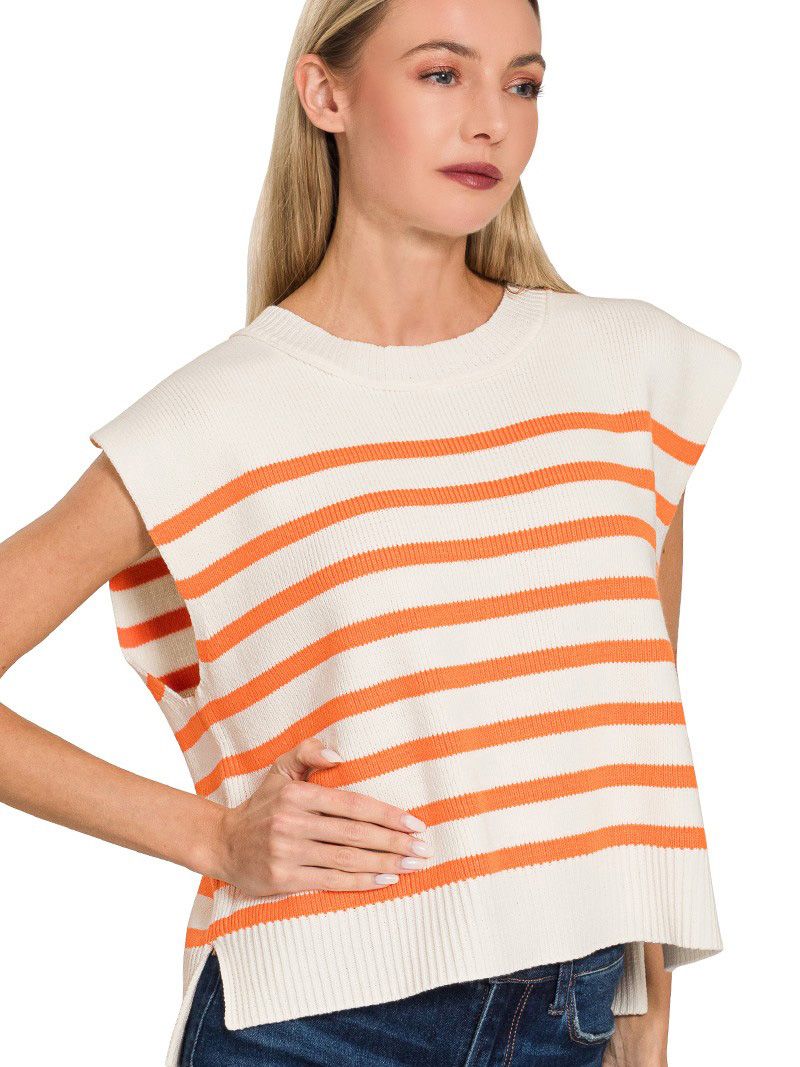 Women's Striped Sweater Vest