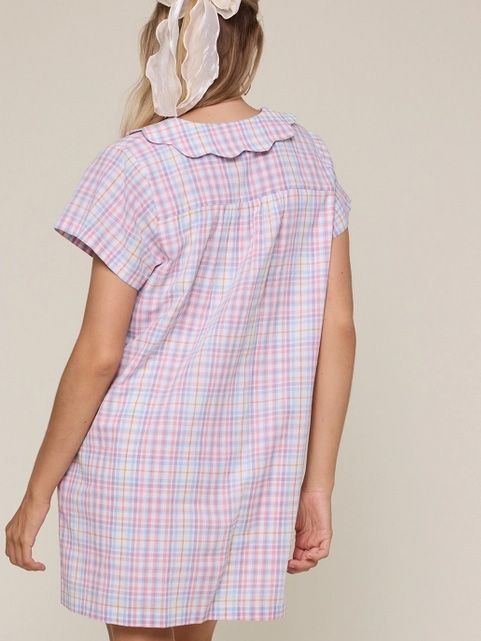 Women's Plaid You're Here Dress