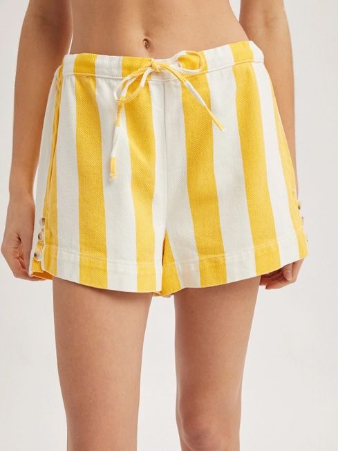Women's Striped Lemon Short