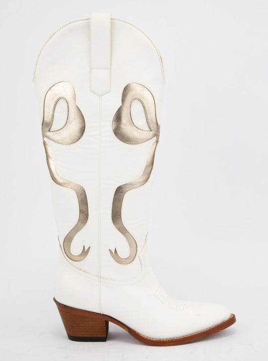 Women's Golden Bow Boots