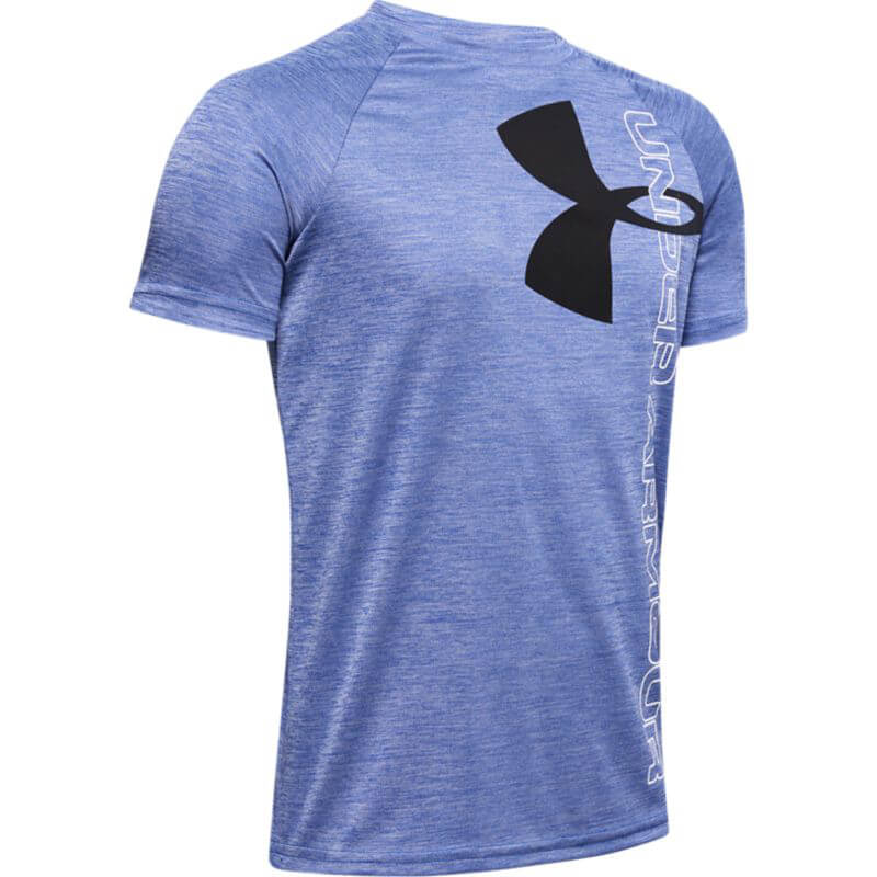 Youth Under Armour Tech Split Logo Hybrid S/S Tee
