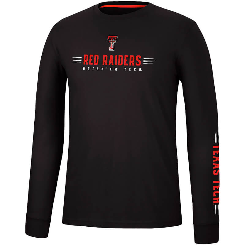 Men's Colosseum Texas Tech Spackler L/S Tee