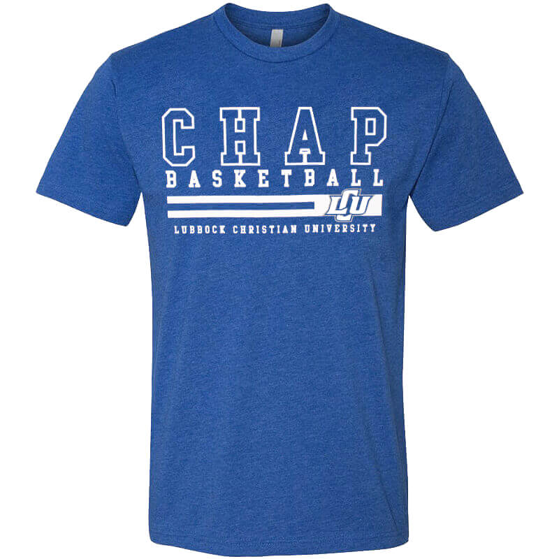 Adult QuarterFour Lubbock Christian University Chap Basketball S/S Tee