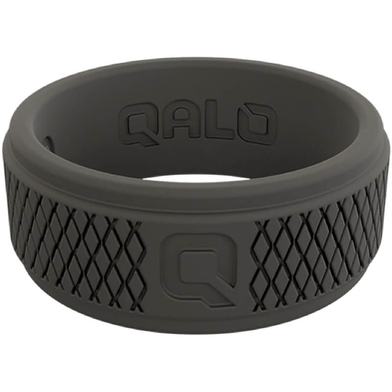 Men's Qalo Crosshatch Q2X Silicone Ring - Size 10