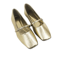Women's ShuShop Adele Golden Ballet Flats