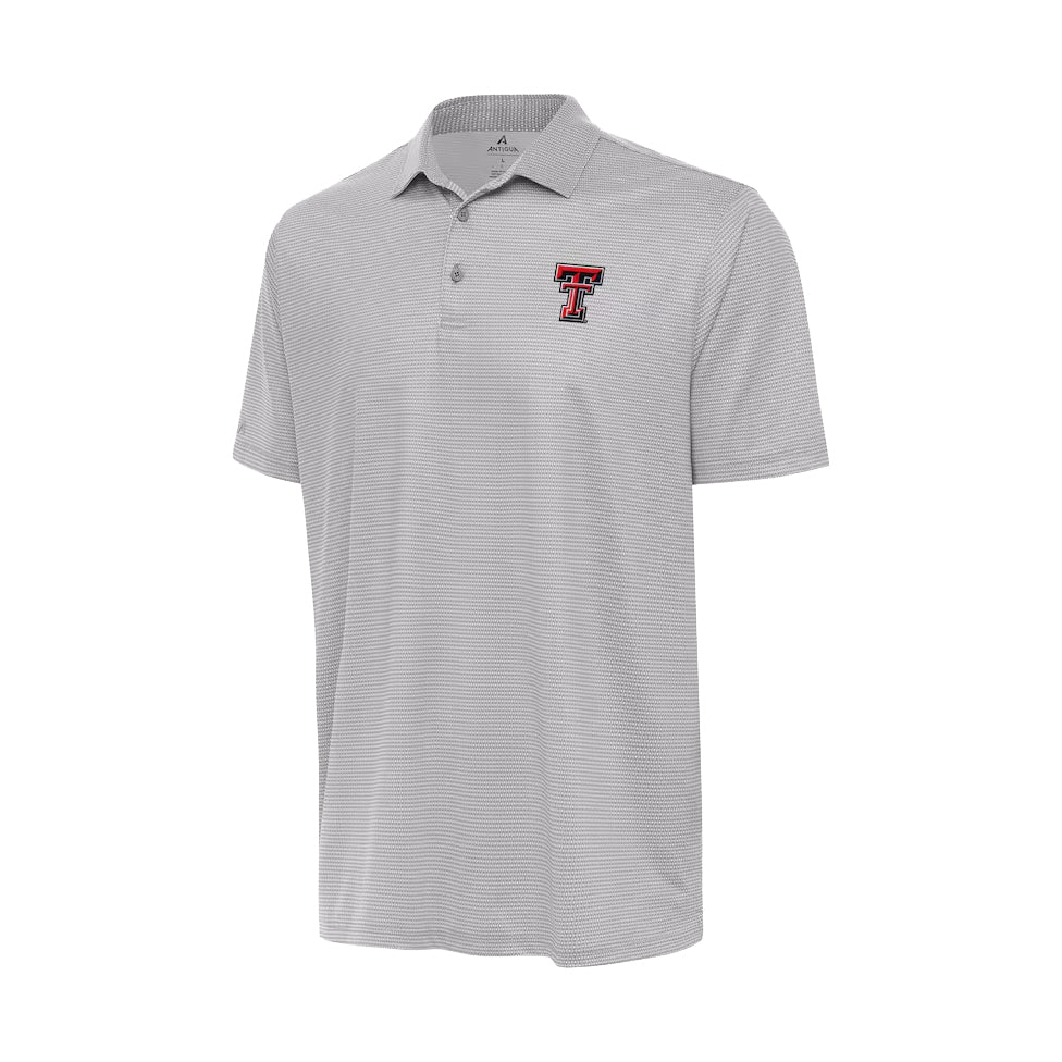 Men's Antigua Texas Tech Distressed Stripe Polo