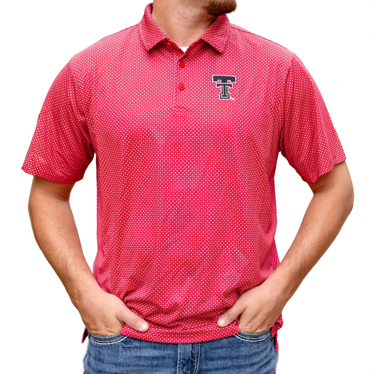 Men's Antigua Texas Tech Trellis Polo
