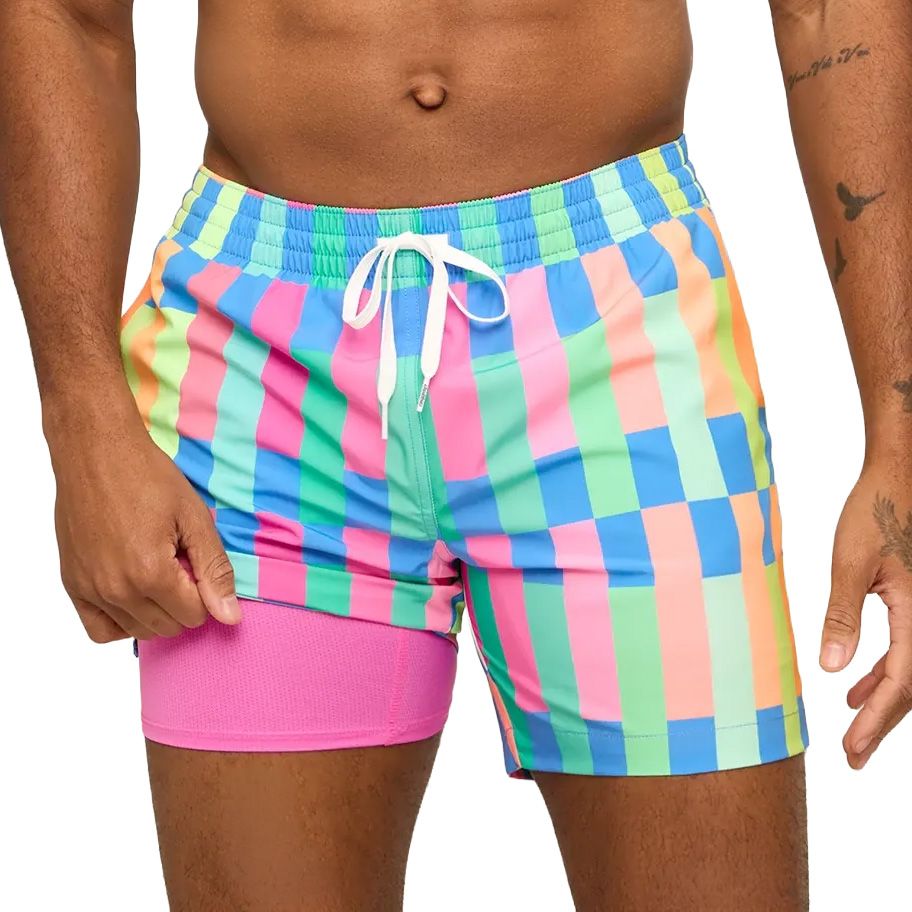 Men's Chubbies The Technicolor Stitches 5.5" Lined Classic Swim Trunk
