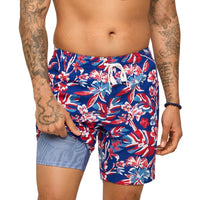 Men's Chubbies The Star Spangled Blooms 5.5" Lined Classic Swim Trunk