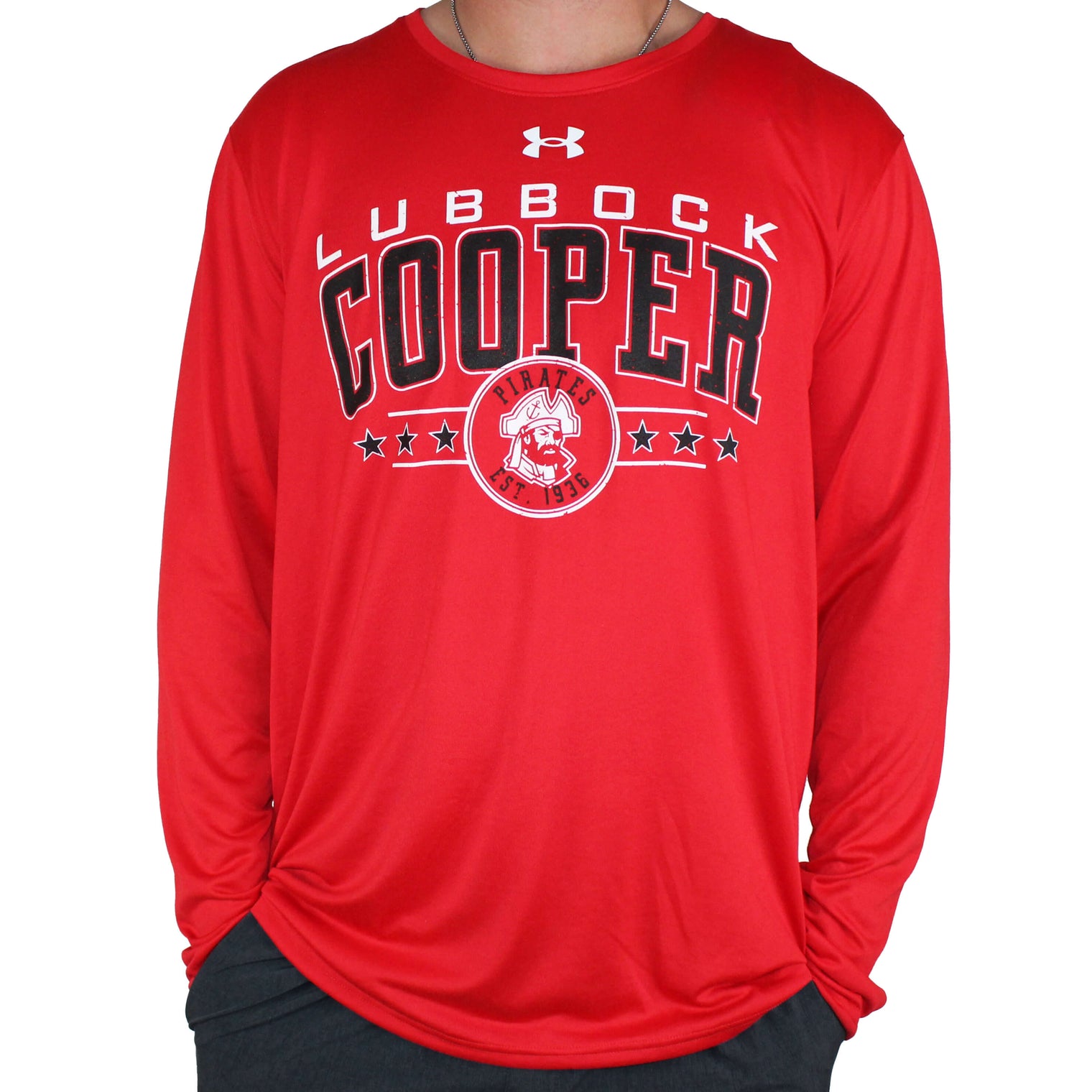 Men's Under Armour Lubbock-Cooper Pirates Team L/S Tee
