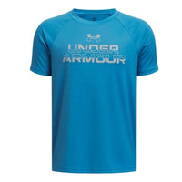Youth Under Armour Tech Split Wordmark S/ S Tee