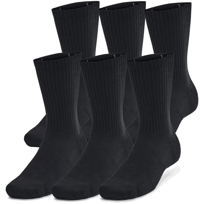 Adult Under Armour Training Cotton 6-Pack Crew Socks