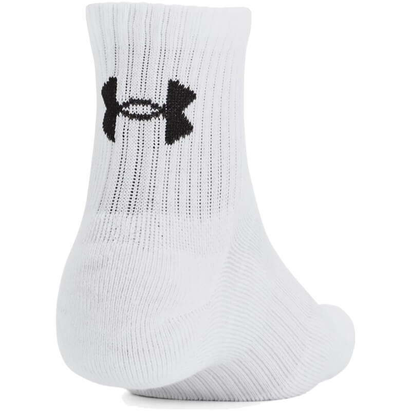 Adult Under Armour Training Cotton 3-Pack Quarter Socks