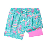 Men's Chubbies The Single & Ready To Flamingle 5.5" Lined Classic Swim Trunk