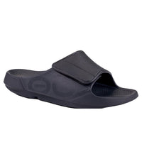 Adult OOFOS OOahh Sport Flex Matte Black Sandal