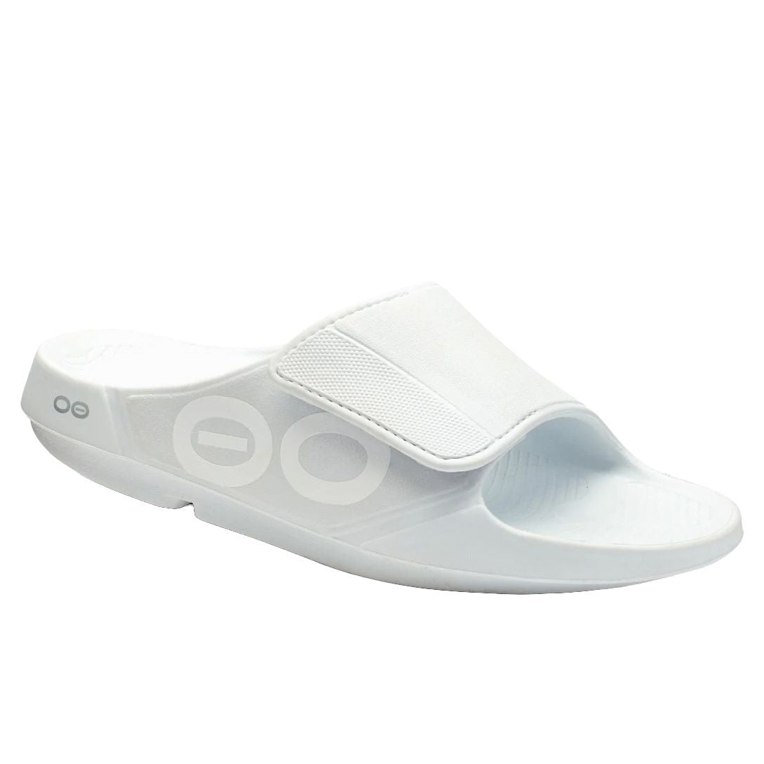 Adult OOFOS OOahh Sport Flex White Sandal