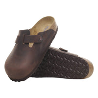 Adult Birkenstock Boston Soft Footbed Oiled Leather - Narrow