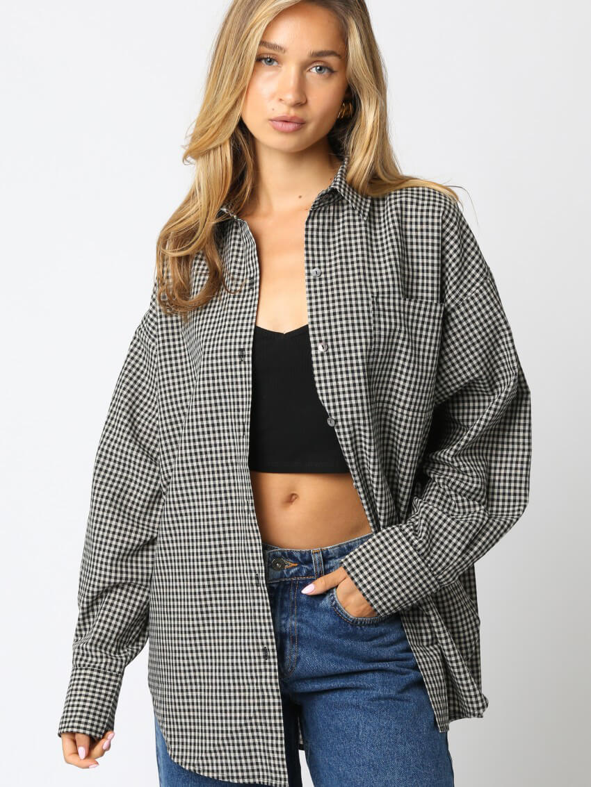 Women's Tori Checkered Top