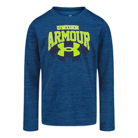 Youth Boys' Under Armour Twist Logo L/S Poly Tee