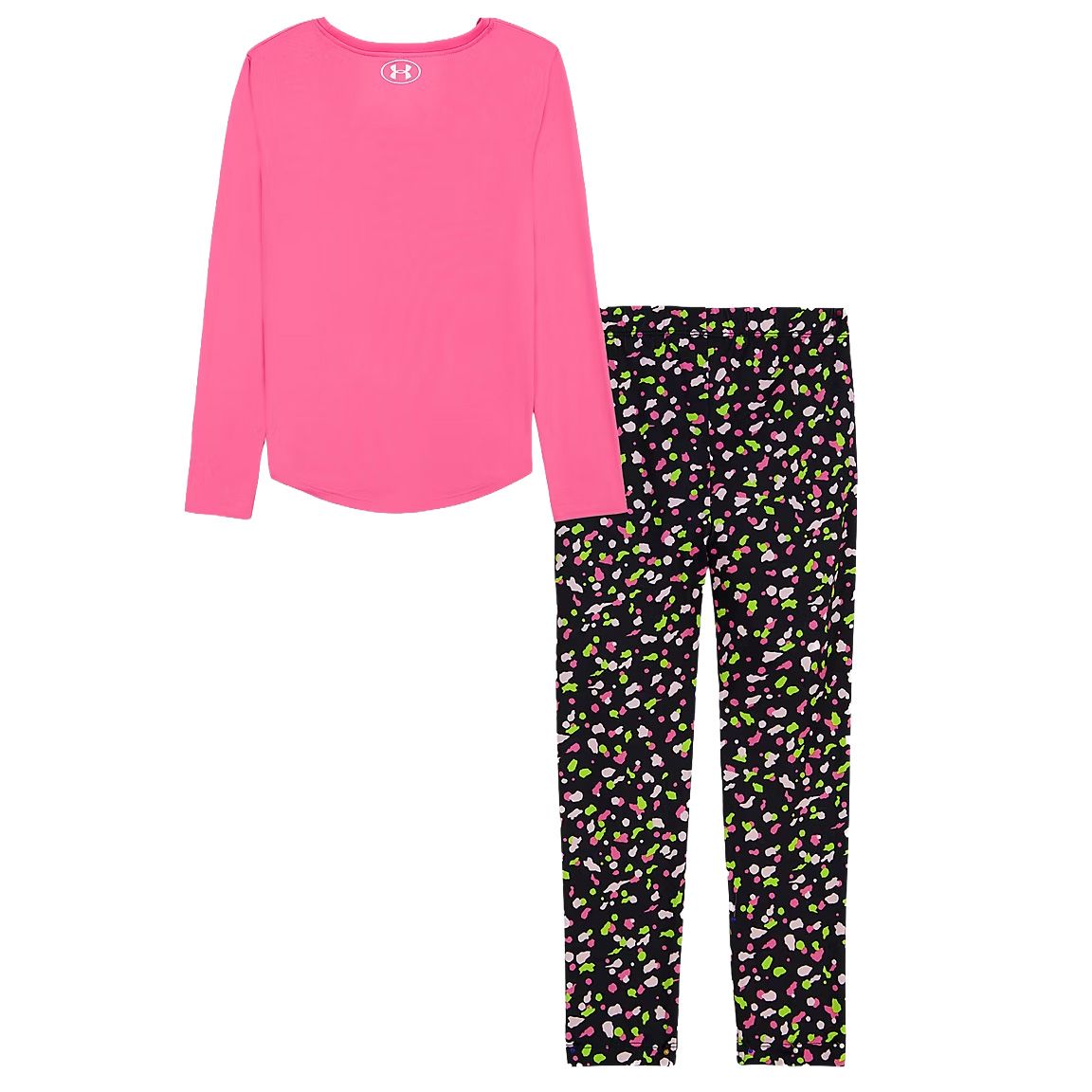 Youth Girls' Under Armour Printed L/S Legging Set