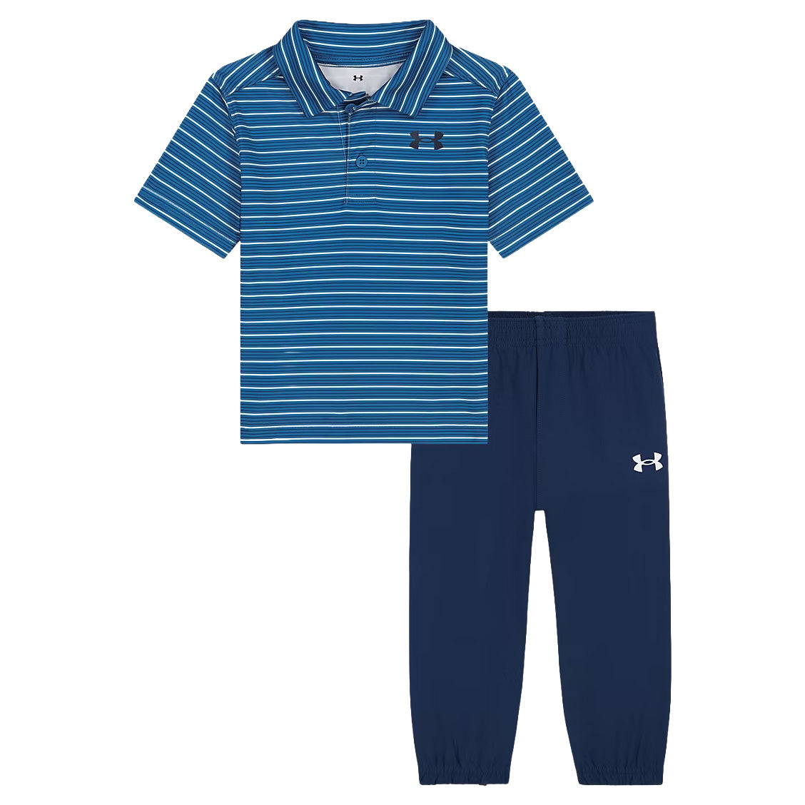 Toddler Boys' Under Armour Stripe Polo Jogger Set