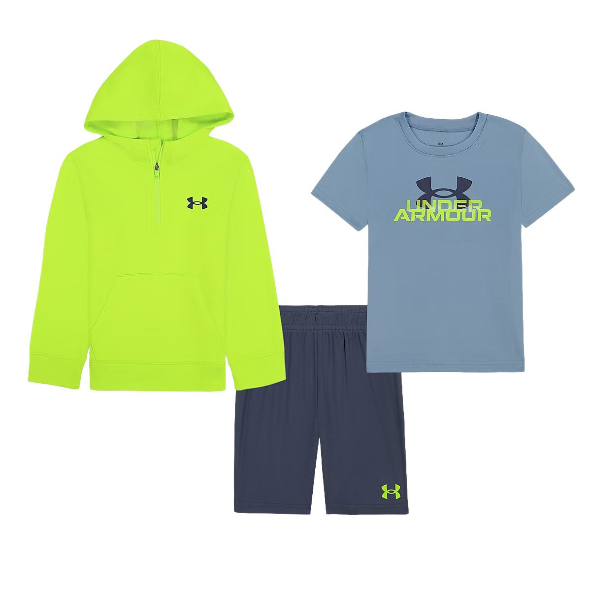 Toddler Boys' Under Armour 3PC Hoodie Short Set