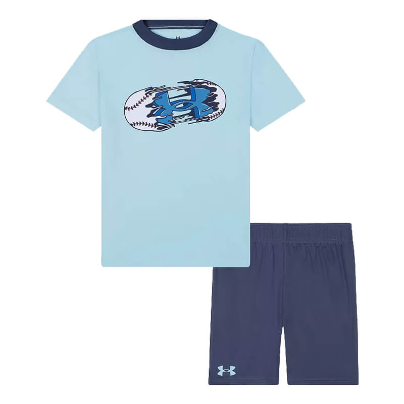Toddler Under Armour Baseball S/S Tee & Shorts Set
