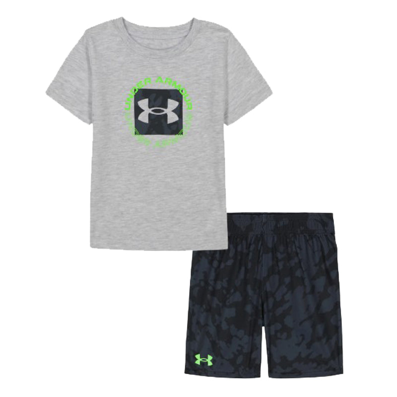 Youth Under Armour Printed Tech S/S Tee & Shorts Set
